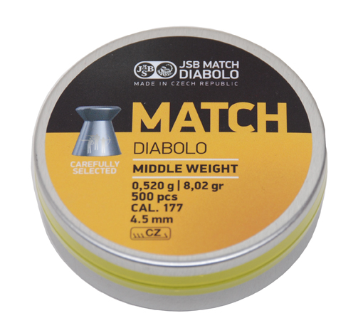 JSB Diabolo „Yellow Match“  - 0,520g - Luftgewehr