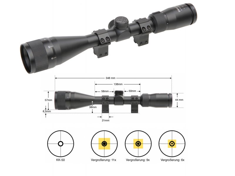 Simalux Zielfernrohr 4-12x44 - KK50