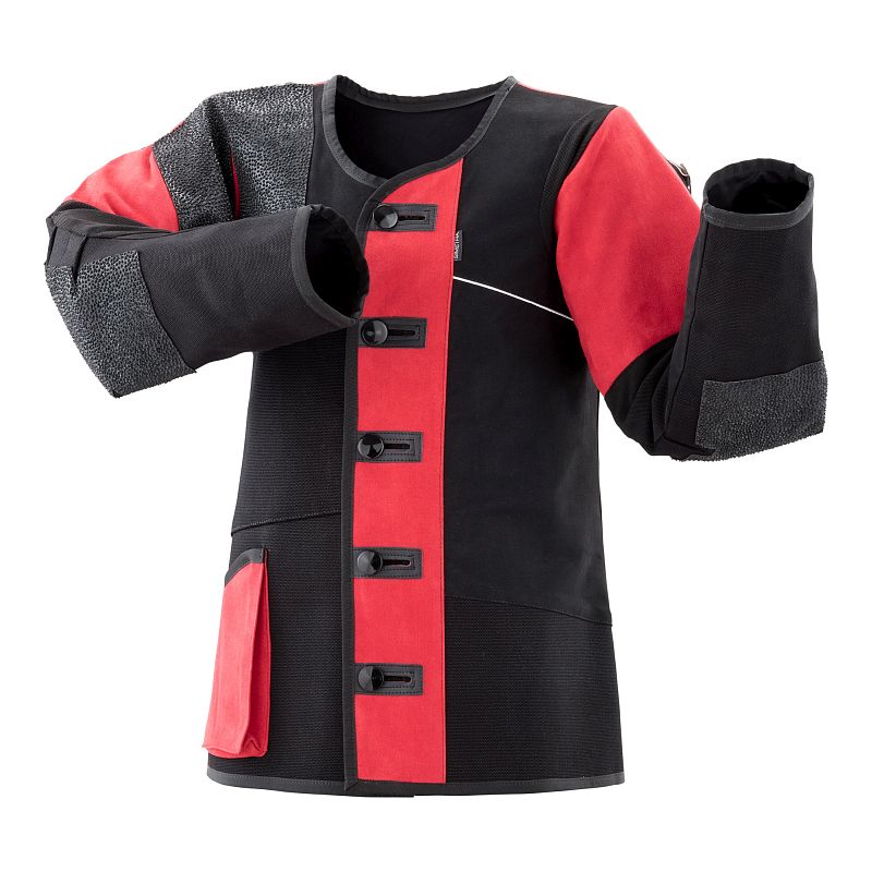 Schießsportjacke Simetra PRIMOFIT 10 - schwarz/rot