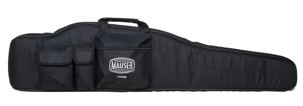 Sporttasche Mauser gepolstertes Gewehrfutteral mit Außentaschen, 124cm, schwarz