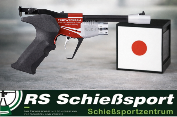 Feinwerkbau RedDot Simulator Pistole rechts/ links - mit Laser und Laserziel