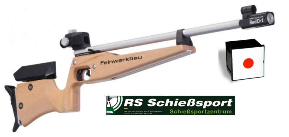 Feinwerkbau Simulator RedDot Gewehr Buche - Komplett Set